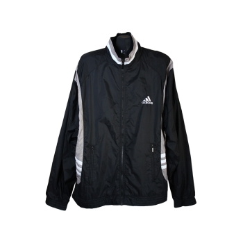 Мастерка спортивная мужская черная ADIDAS, XXL