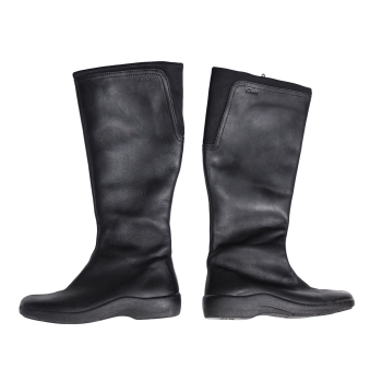Женские черные кожаные сапоги CLARKS 36 размер