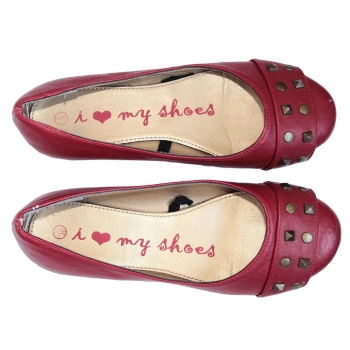 Женские красные балетки MY SHOES 35 размер