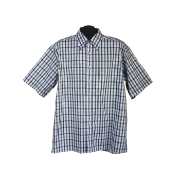 Рубашка мужская в клетку ETERNA BLUE LINE, XL