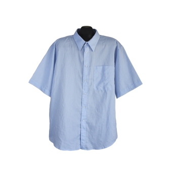 Рубашка мужская голубая BLUE, XXL