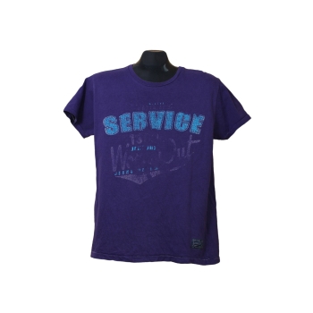 Мужская фиолетовая футболка JACK & JONES, М     