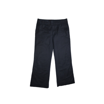 Женские черные широкие брюки ZARA, М