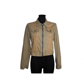 Женская коричневая джинсовая куртка на весну QVIESSE JEANS, S