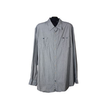 Мужская серая рубашка HAMPTON, 3XL   
