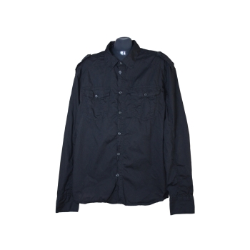Мужская черная рубашка DIVIDED by H&M, L