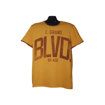 Мужская оранжевая футболка ANGELO LITRICO, М