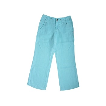 Женские голубые льняные брюки ESPRIT, S