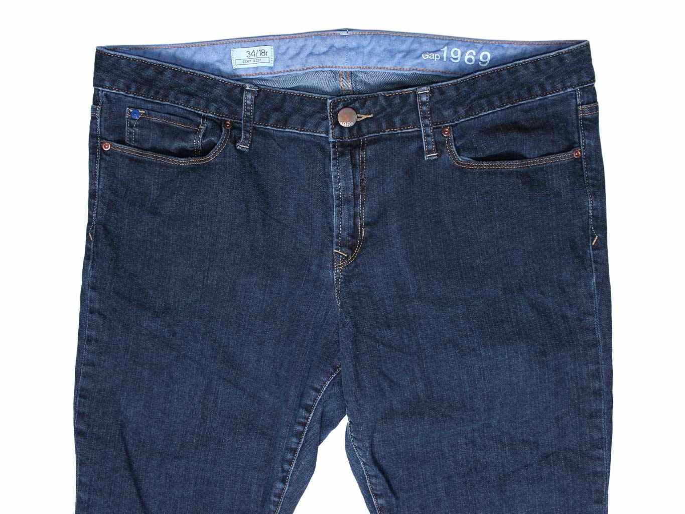 Б У - Женские джинсы прямые - XXL - SEXY BOOT GAP, цена 1499, купить в ...