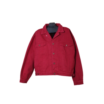 Женская красная джинсовая куртка большого размера C & A, 4XL
