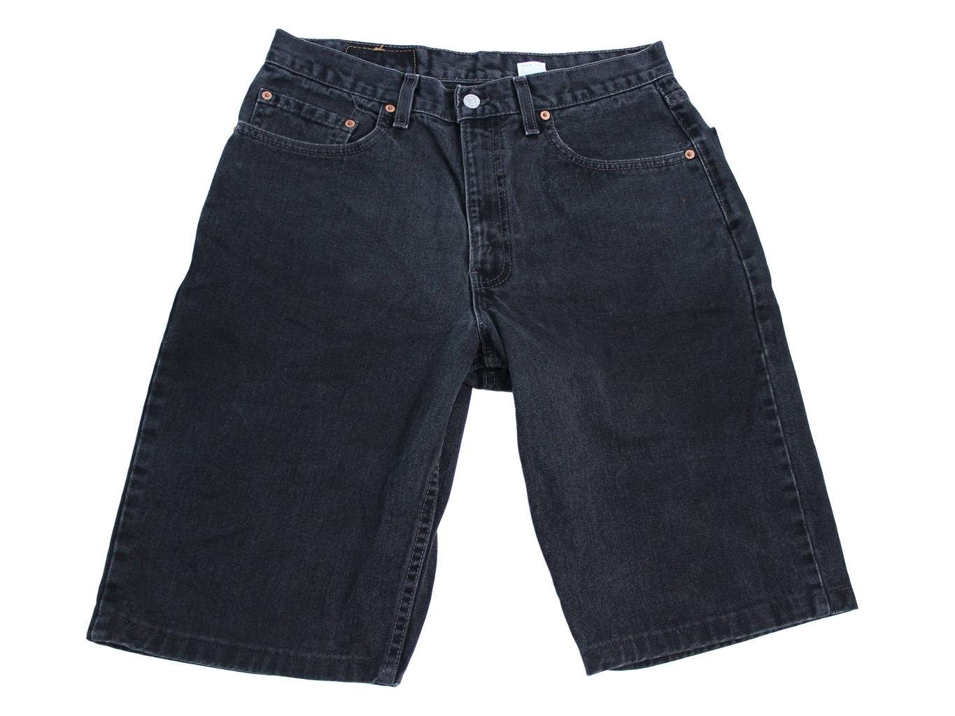 パンツ levi's 550 black denim shorts student 1990's Deadstock Levi's® 550 & 565 Black Denim Shorts – nest