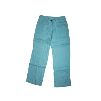 Женские голубые льняные брюки DENIM, XS