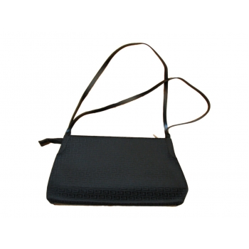 Женская черная текстильная сумочка 