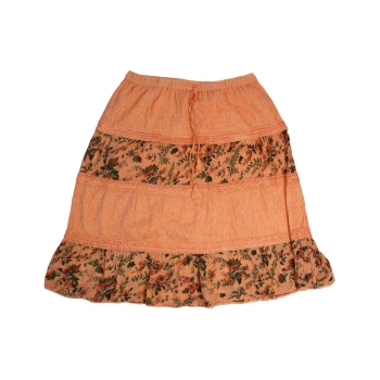 Женская модная оранжевая юбка, XL  