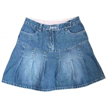 Джинсовая юбка для девочки 7-9 лет HERE&THERE