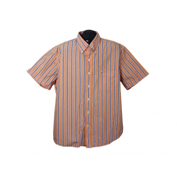 Рубашка мужская оранжевая в полоску BASEFIELD, XL
