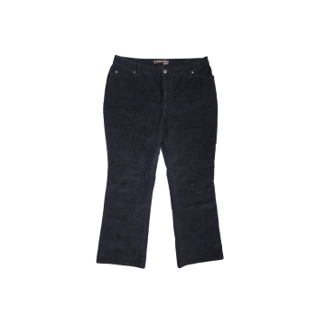 Женские черные вельветовые брюки ST.JOHN`S BAY BOOT CUT, XXL 