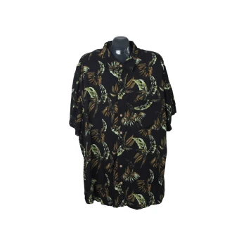 Мужская черная гавайская рубашка ANGELO LITRICO, 3XL