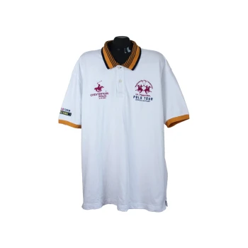 Мужское белое поло LA MARTINA, 3XL