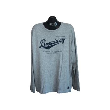 Мужской серый лонгслив BROADWAY, L