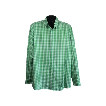 Мужская приталенная рубашка в клетку OLYMP, L