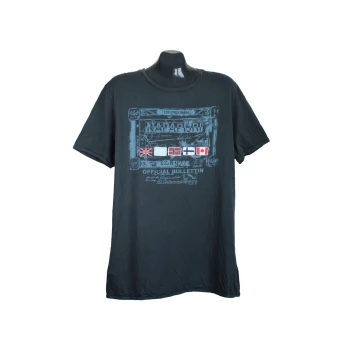 Мужская серая футболка NAPAPIJRI INTERNATIONAL, L