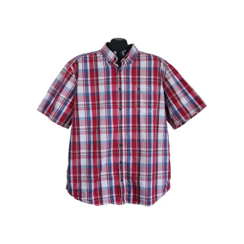 Мужская красная рубашка в клетку CANDA, XL  