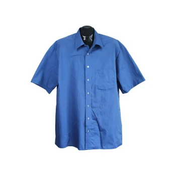 Мужская синяя рубашка OLYMP TENDENZ, XL 