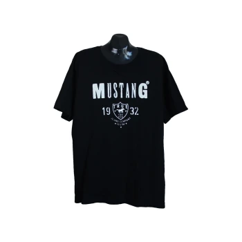 Мужская черная футболка MUSTANG, XXL