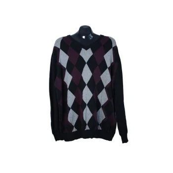 Пуловер мужской с ромбами из хлопка BIAGGINI, XXL