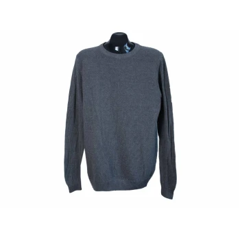 Джемпер мужской тонкий из хлопка серый LIVERGY, M