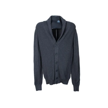 Кардиган на пуговицах серый с шалевым воротником WE, S