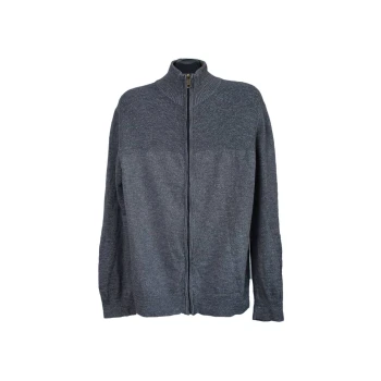 Мужская серая кофта из хлопка на молнии LIVERGY, 3XL