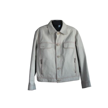 Куртка кожаная мужская серая MUSTANG, XL