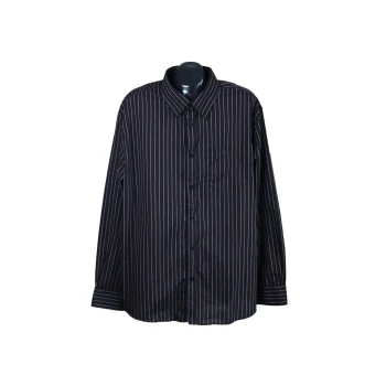 Рубашка мужская черная в полоску REWARD COLLECTION, XXL