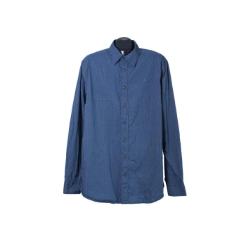 Рубашка мужская синяя BASEFIELD, XL 