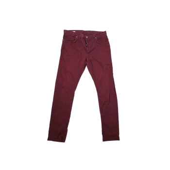 Джинсы мужские бордовые узкие JACK & JONES W 34 L 34