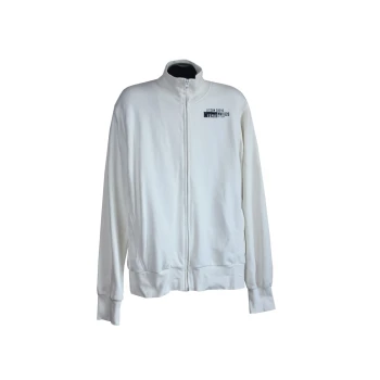 Кофта на молнии мужская белая ESPRIT, XXL