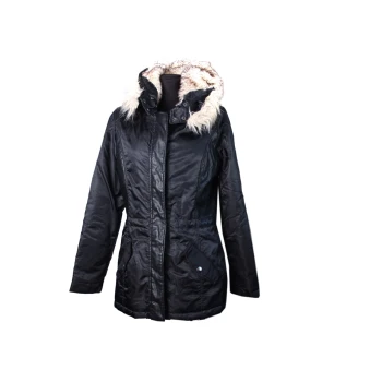 Куртка женская с капюшоном черная ZEBRA, S