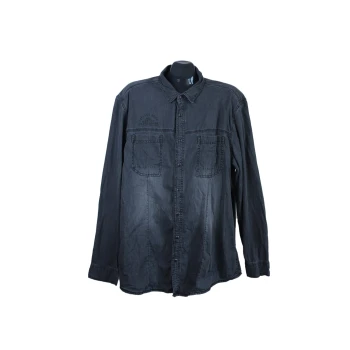 Рубашка серая мужская ANGELO LITRICO SLIM FIT, XL