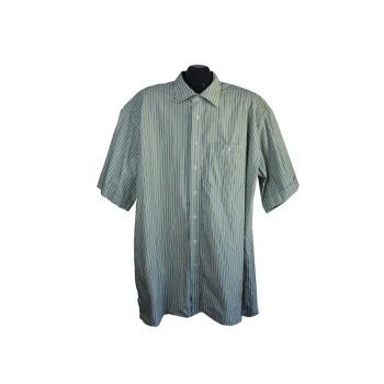 Рубашка мужская зеленая в полоску ETERNA EXCELLENT, 3XL