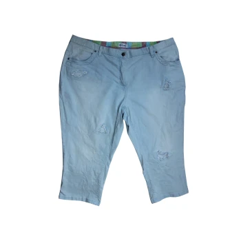 Бриджи джинсовые женские голубые ULLA POPKEN EUR 56
