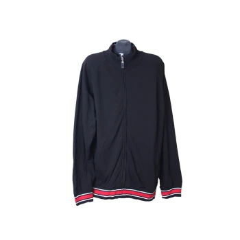 Кофта черная мужская на молнии JAMES NICHOLSON, 3XL
