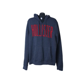 Толстовка мужская серая с капюшоном HOLLISTER, XL