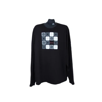 Лонгслив черный с принтом мужской QUECHUA, XXL