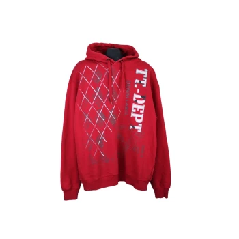 Толстовка с капюшоном красная мужская TOM TOMPSON, XL