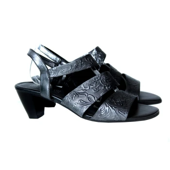 Босоножки кожаные серые женские JANA 39 размер 