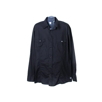 Рубашка черная мужская BLACK PREMIUM, 3XL
