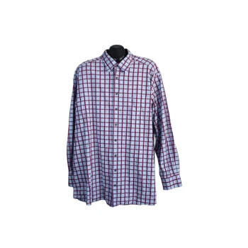 Рубашка голубая в клетку мужская OLYMP NOVUM, 4XL