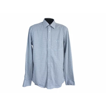 Рубашка белая в клетку мужская MODERN FIT CASA MODA, L